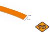 Afbeelding van ABS kantenband 1x23mm voor Kronospan geplastificeerd spaanplaat oranje kleurnummer 0132 BS (per rol=25mtr)