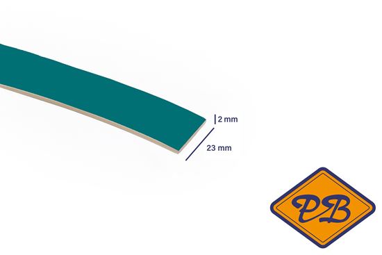 Afbeelding van ABS kantenband 2x23mm voor Kronospan geplastificeerd spaanplaat oceaan kleurnummer 0245 SU (per rol=25mtr)