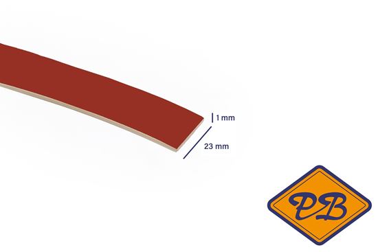 Afbeelding van ABS kantenband 1x23mm voor Kronospan geplastificeerd spaanplaat keramisch rood kleurnummer K098 SU (per rol=25mtr)