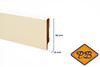 Afbeelding van Intra MDF blokplint grondeerfolie wit 14x90mmx240cm