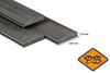 Afbeelding van PuraShield™ composiet vlonderplank massief 1-zijdig houtnerf / 1-zijdig glad profiel dark grey 23x138mm