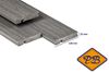 Afbeelding van PuraShield™ composiet eindplank massief 1-zijdig houtnerf / 1-zijdig glad profiel dark grey 23x138mm