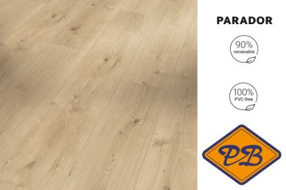 Afbeeldingen van PARADOR TATERRA HDF safe-lock PRO® click landhuisdeel ECO vloer Eiken Terrena sand beige 8mmx19,4x128,5cm (per pak van 10 stuks=2,49m²)