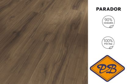 Afbeeldingen van PARADOR TATERRA mineraal HDF safe-lock PRO® click landhuisdeel ECO vloer Walnoot Evena coffee brown 8mmx19,4x128,5cm (per pak van 10 stuks=2,49m²)